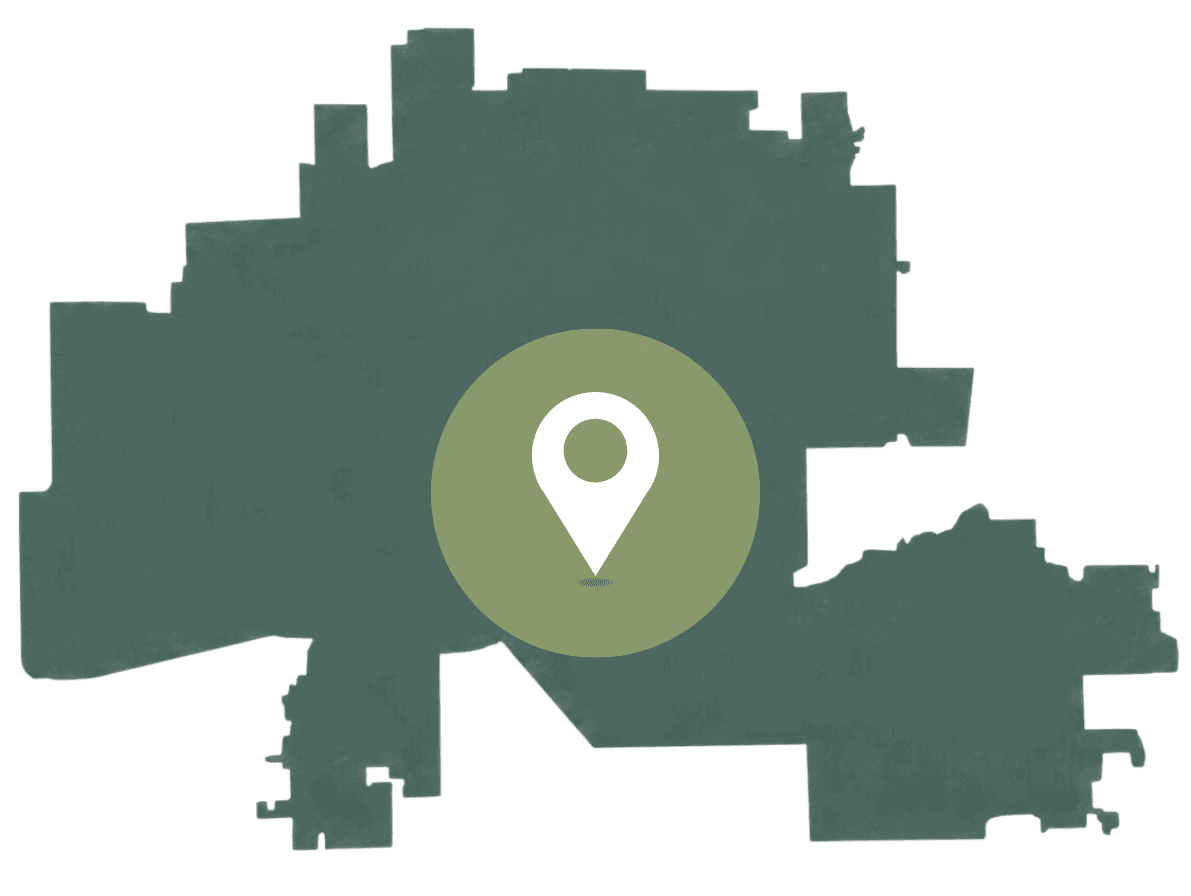 Phoenix Metro Valley map with map pin icon
