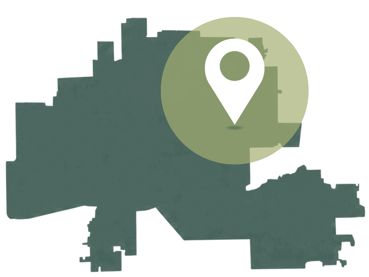 Phoenix Metro Valley map with map pin icon