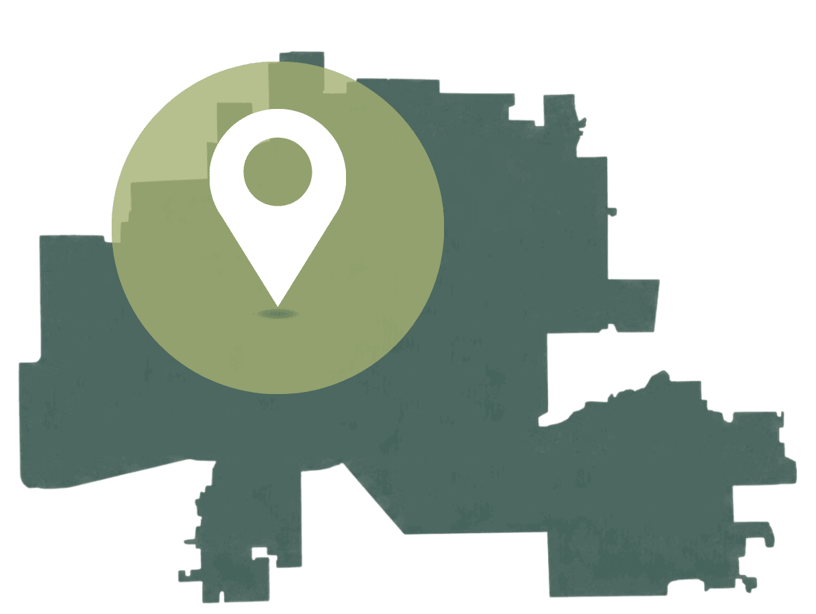 Phoenix Metro Valley map with map pin icon