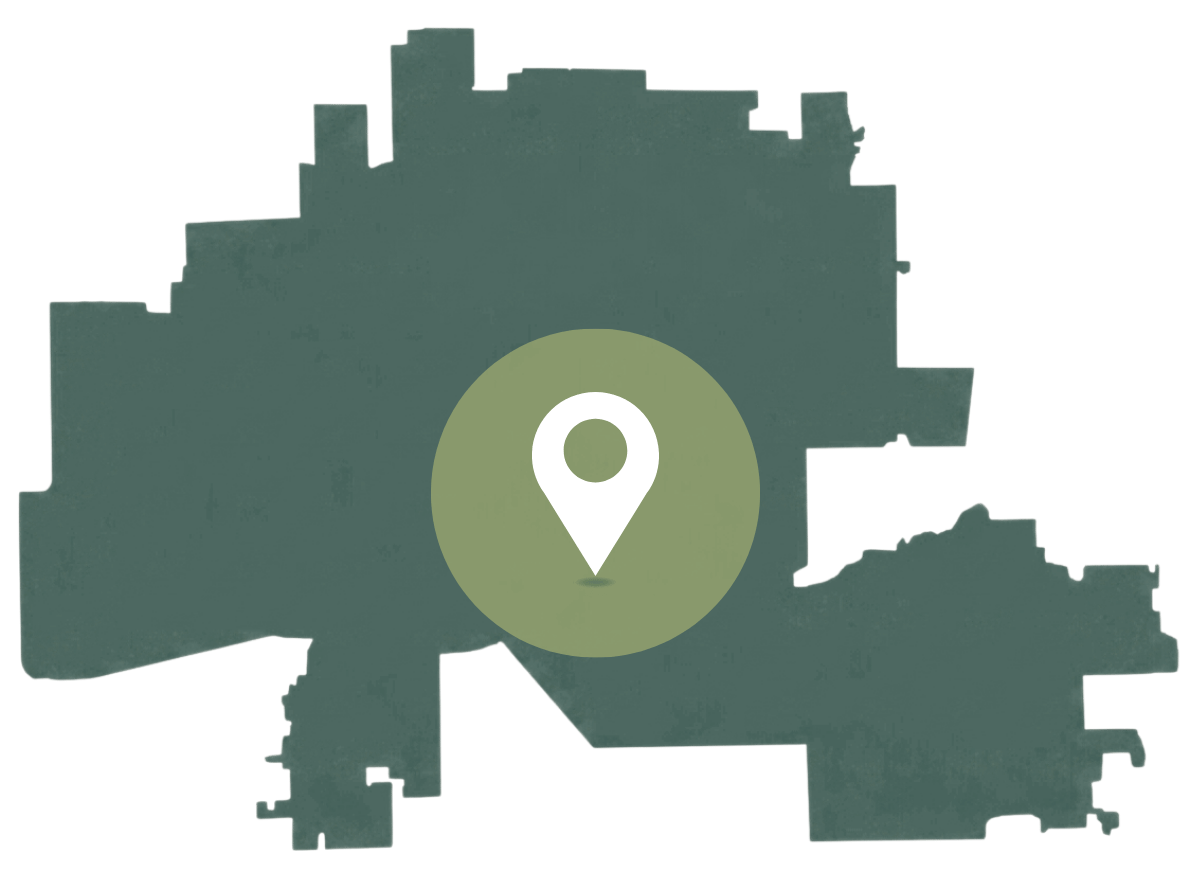 Phoenix Metro Valley map with map pin icon