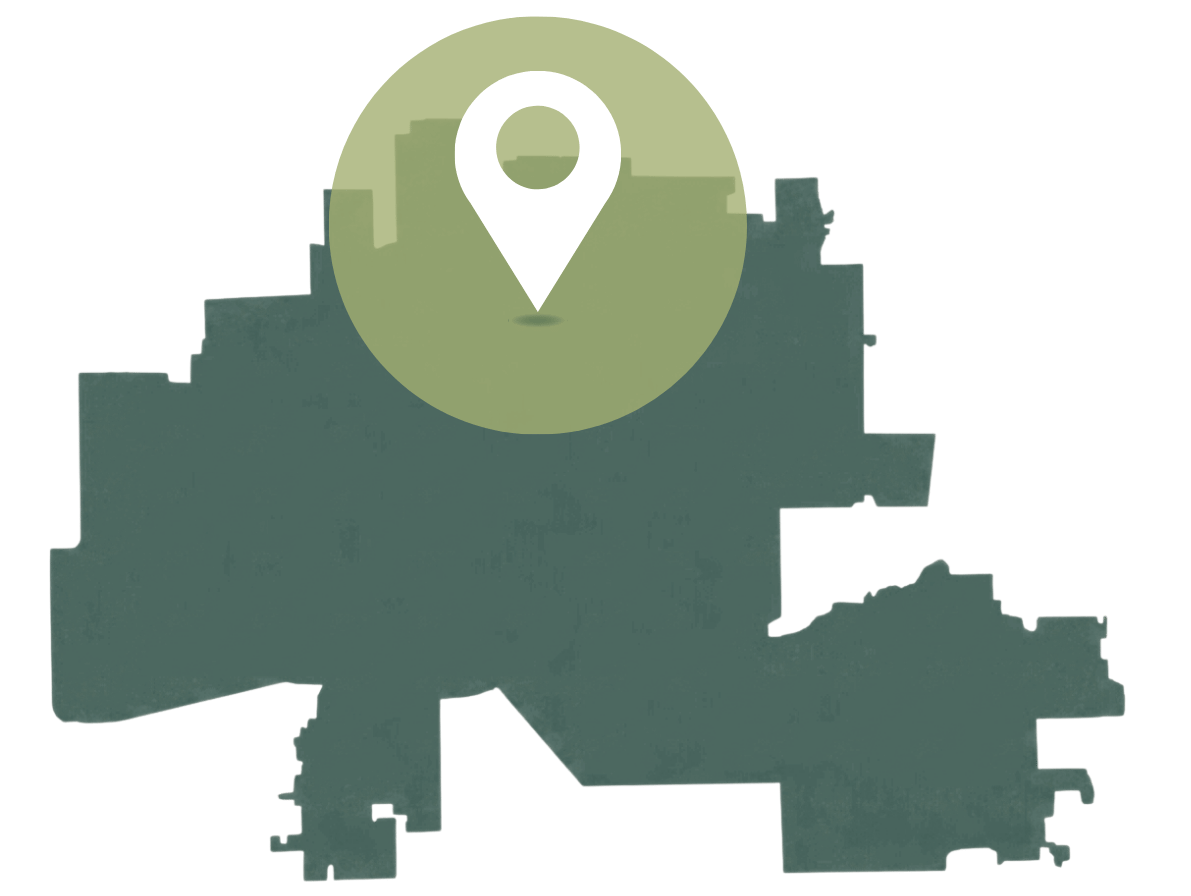 Phoenix Metro Valley map with map pin icon