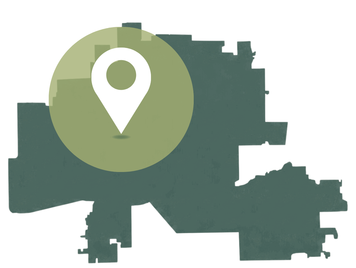 Phoenix Metro Valley map with map pin icon