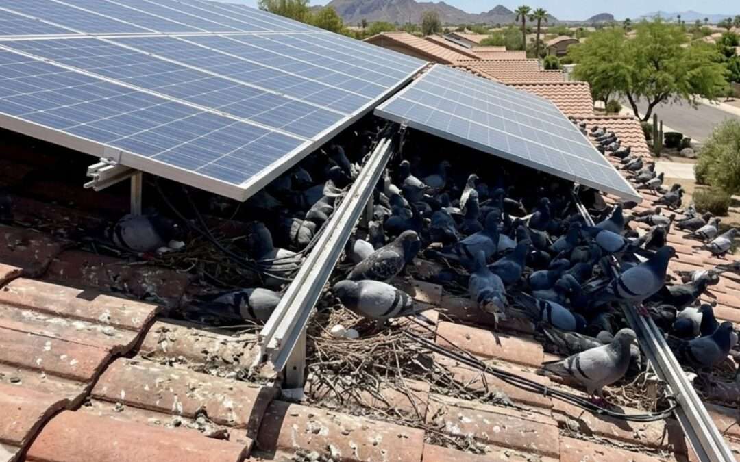 Solar Panel Bird Proofing in Phoenix: Complete Pigeon Removal Guide
